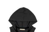 Cheche Layered Button Point Hood Sleeveless Top