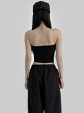 Eyelet Corset Tube Top