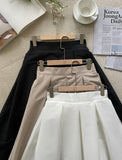 Mello Pintuck Flare Long Skirt