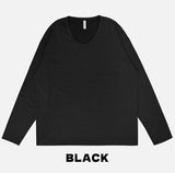 Lawson Silket Overfit U-Neck Long Sleeve