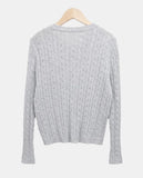 Linwoo punching button knit cardigan