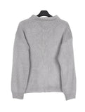 Eldin Hairy Knit Zip-Up