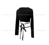 Linky Back Double Strap Square Long Sleeve