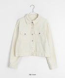 Menati Cotton Crop Trucker Jacket