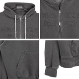 Hamel Pigment Embroidery Hooded Zip-up