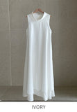 Winned High Neck Satin Sleeveless One Piece (Strap Set)