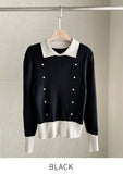 Tias Double Button Collar Knit