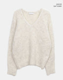 Asa V-neck Over Wool Knit