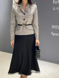 Bedu Double Chiffon Flare Long Skirt