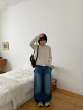 Makyu See-through Summer Round Knit Cardigan
