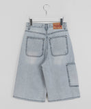 Shuna Summer Cut Washing Light Blue Bermuda Denim Pants