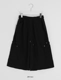 [unisex] Ninin Pocket Bermuda Banding Pants