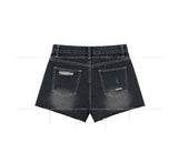Cove Vintage Damaged Denim Shorts