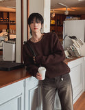 Capri long bootcut denim pants