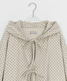 [BAONHAUS] Taltus Corduroy Dot Ribbon Hood Jacket