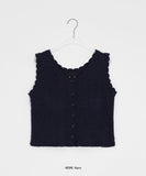 Enges Lace Summer Punching Knit Vest