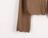 Latte Vintage Lace Strap Long Sleeve Cardigan