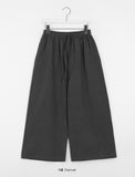 Manori banding wide cotton pants