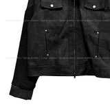 Mood Knit Color Matching High Neck Jacket