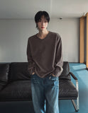 Bring Deki Rib V-neck Knit