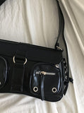 Seongah Two-Pocket Eyelet Shoulder Bag
