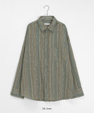 [unisex] Hellan Vintage Stripe Over Shirt