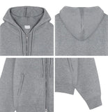 Diob Hooded Knit Zip-up