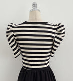 Chels Shirring Short Sleeve Layered One Piece