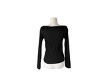 Toa Dot Halter Sleeveless Boat Neck Long Sleeve T-Shirt