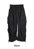 Resa Shirring Nylon Cargo Pants
