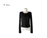Tessie See-through Ribbed Round Cardigan