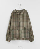 Bellito Check Cotton Over Hood Zip-Up
