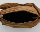 Miel Suede Shirring Ribbon Shoulder Bag