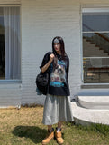Low Balloon Crop Bermuda Pants
