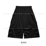 Bloss Pintuck Cargo Sweat Bermuda Pants