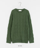 [unisex] Ponko over cable knit