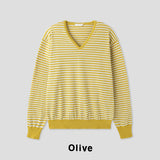 Sunday V-neck Stripe Knit