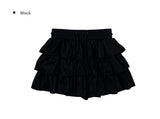 Latte Suede Tiered Mini Skirt