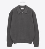 Pine washable collar knit