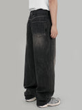 Slab black wide jeans