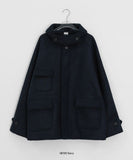 [unisex] Popis Wool High Neck Half Coat