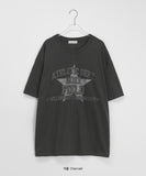 Ringing Star Printing Over Short Sleeve Tee