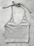 Multi Strap Halter Sleeveless