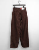 Hackett Side Folding Pintuck Corduroy Long Wide Pants
