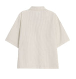 Pet seersucker short-sleeve shirt