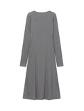 Long layered cardigan one piece