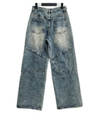 Ridi cut washed denim