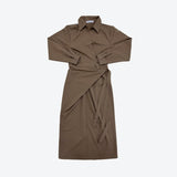 [NONCODE] Muren Wrap Shirt One Piece
