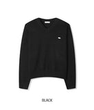 Cuff V-Neck Cropped Knit