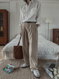 Kona basic three tuck wide pants